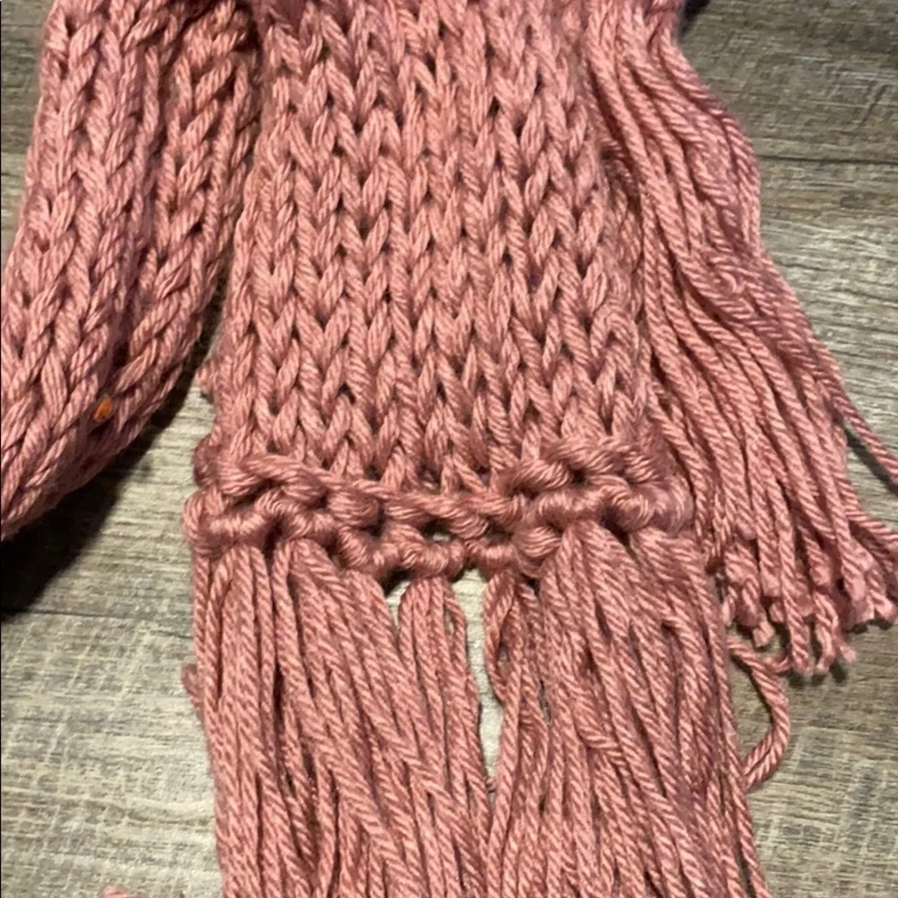 Light Pink Woven Scarf